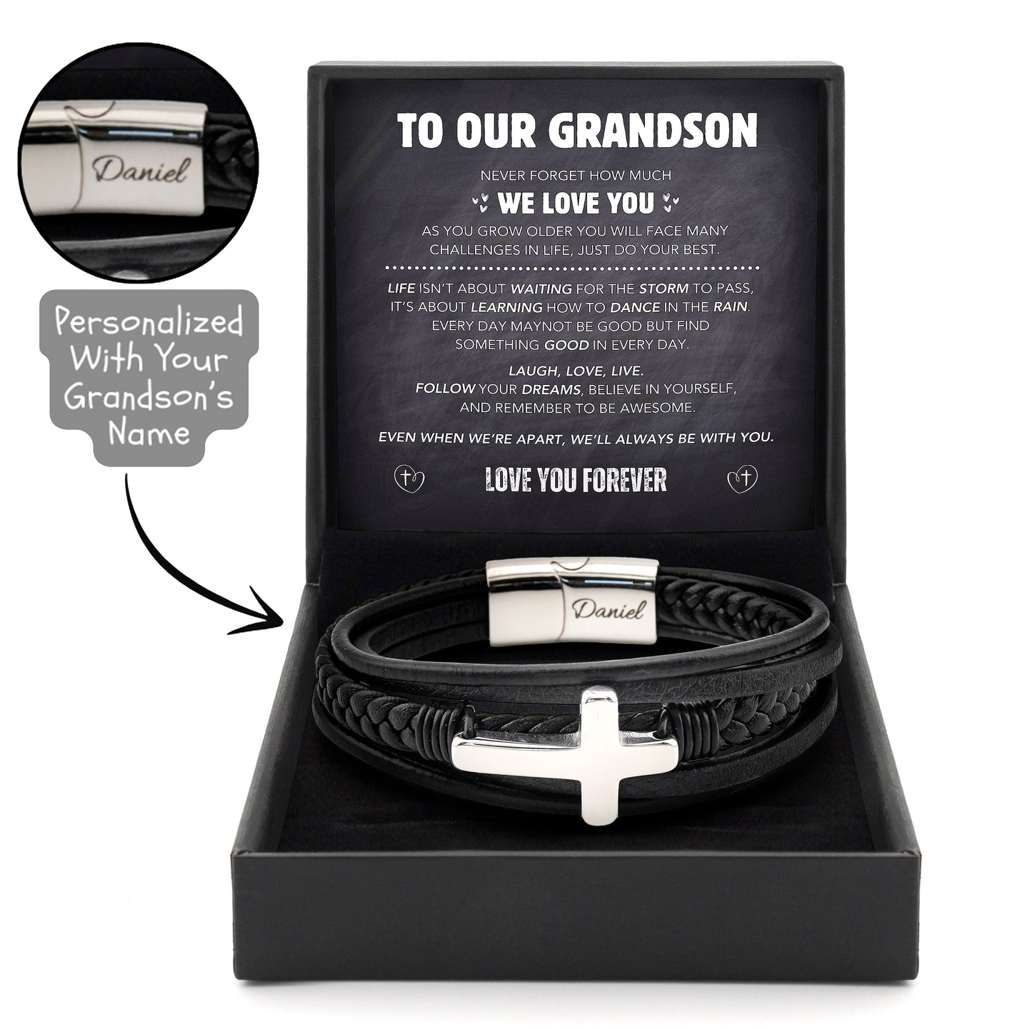 Grandson's Guardian Faith Bracelet