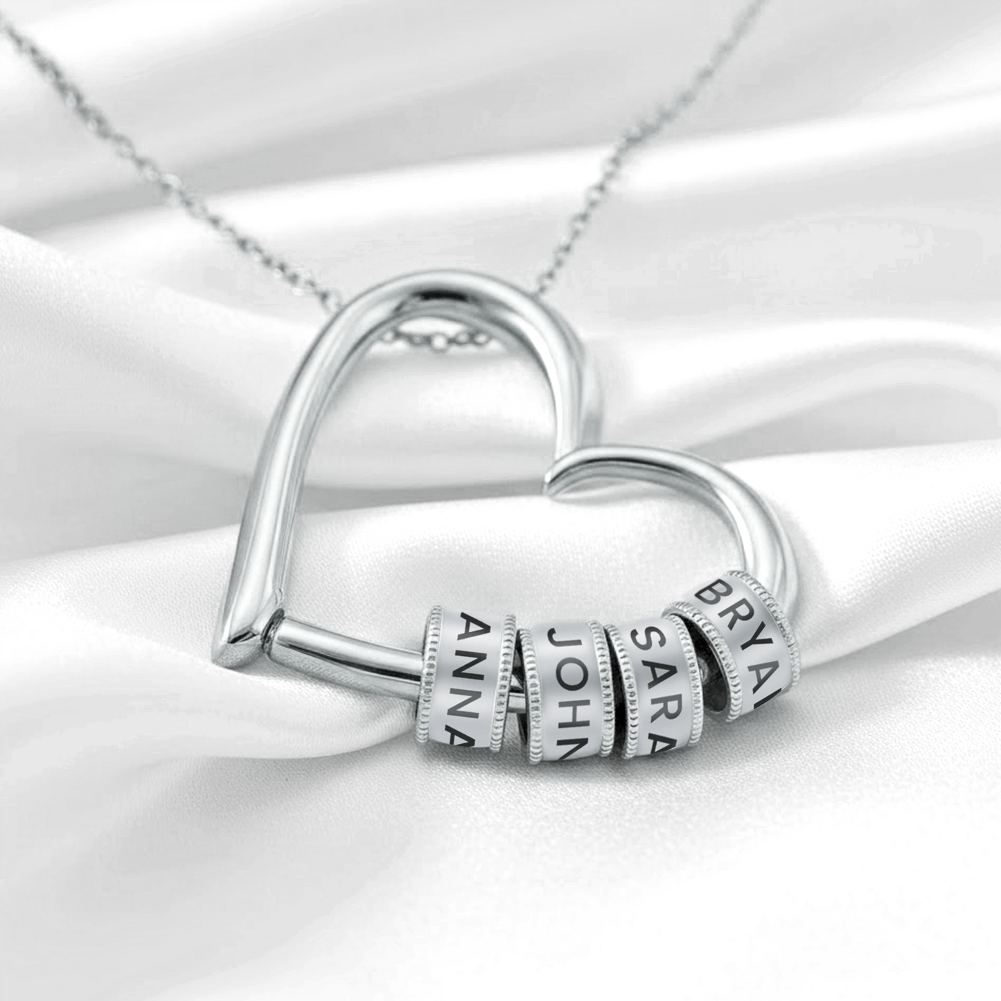 The Heart of Our Family - Personalized Beads Necklace