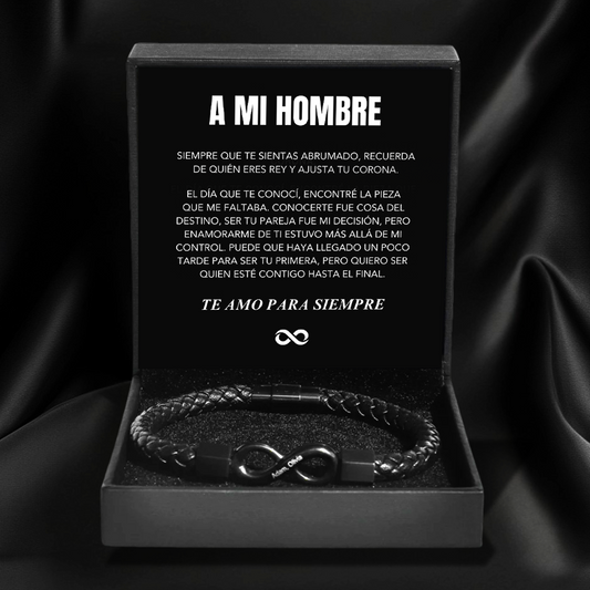 Para mi hombre – Pulsera Infinita Personalizada