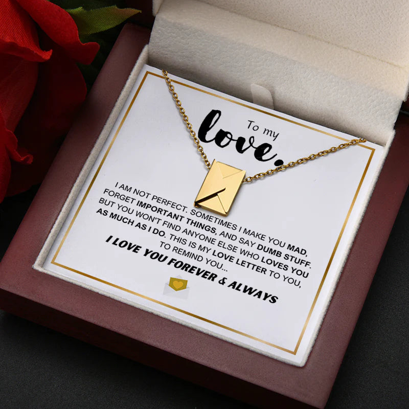 Love Letter Necklace - Luxury LED Gift Box Set
