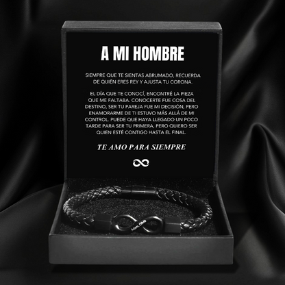 Para mi hombre – Pulsera Infinita Personalizada