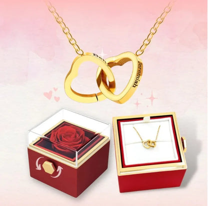 The Spin of Love Interlocking Hearts Gift Box Gift Set