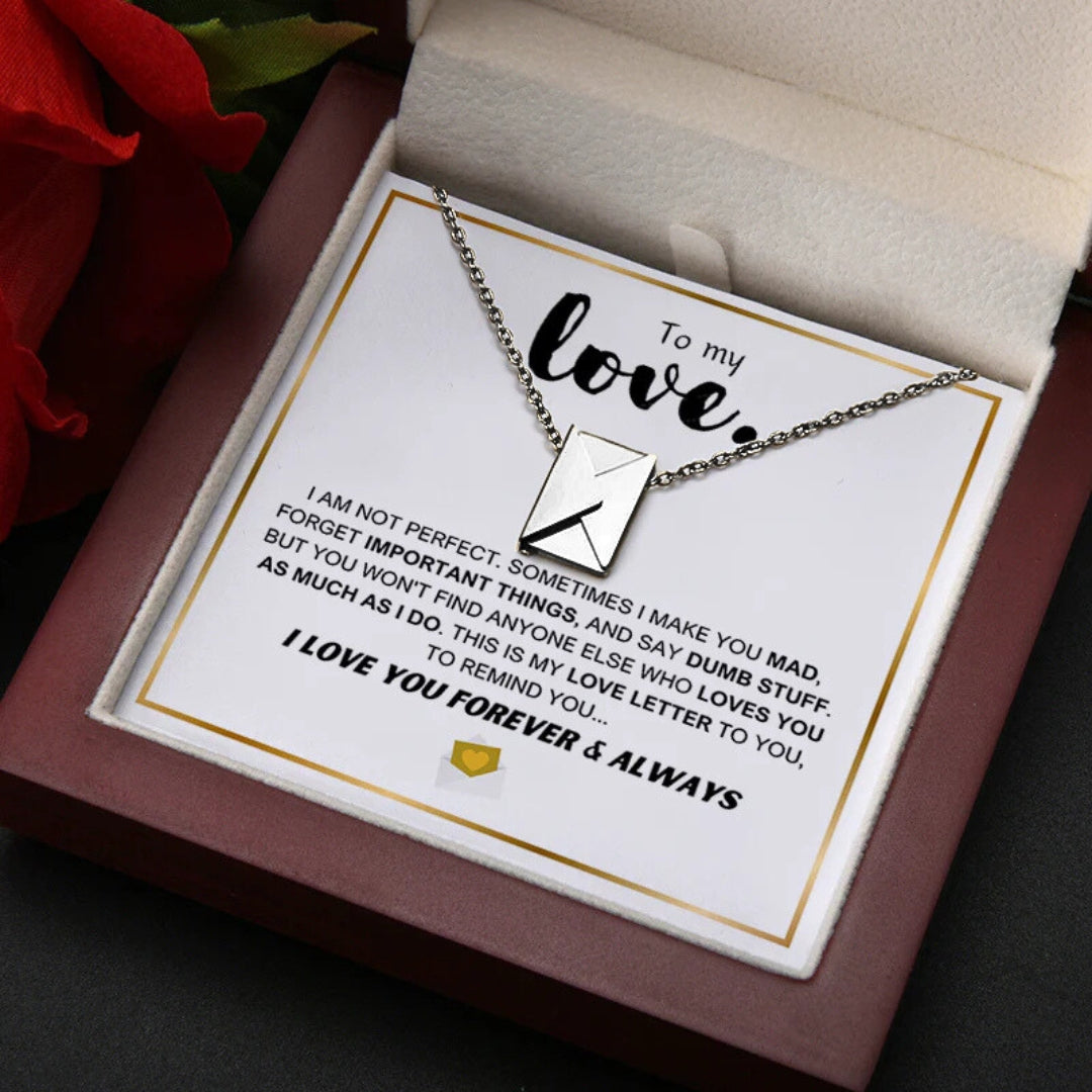 Love Letter Necklace - Luxury LED Gift Box Set