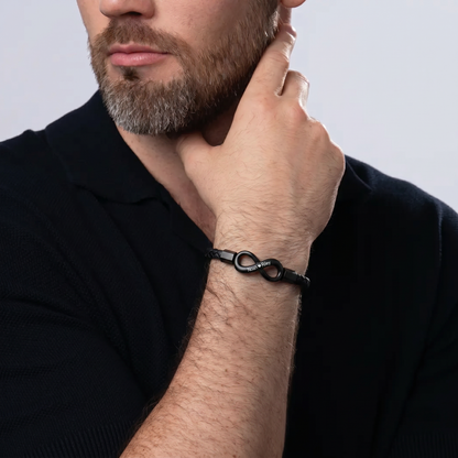 "Für meinen Mann" - Personalisiertes Infinity-Armband