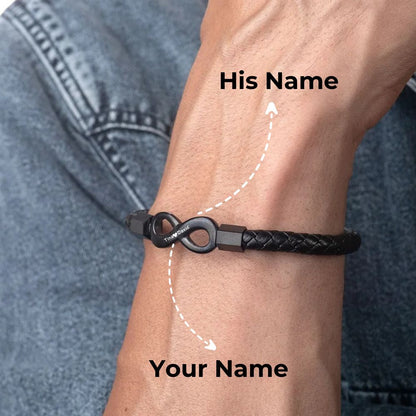 "Für meinen Mann" - Personalisiertes Infinity-Armband
