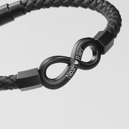 "Für meinen Mann" - Personalisiertes Infinity-Armband