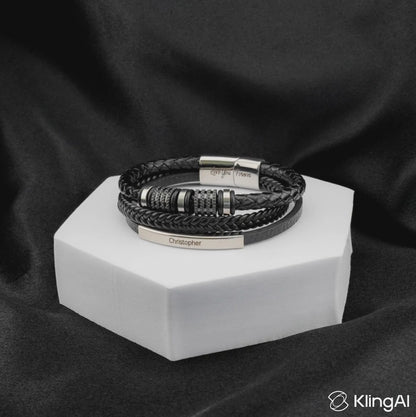 "Forever Connected" Son's Customized Bracelet